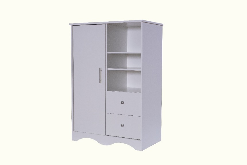 One door + two drawers storage cabinet